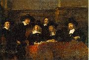 REMBRANDT Harmenszoon van Rijn The Syndics of the Clothmakers Guild, Sweden oil painting artist